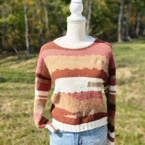 Elsamanda Anthropologie watercolor South western alpaca sweater